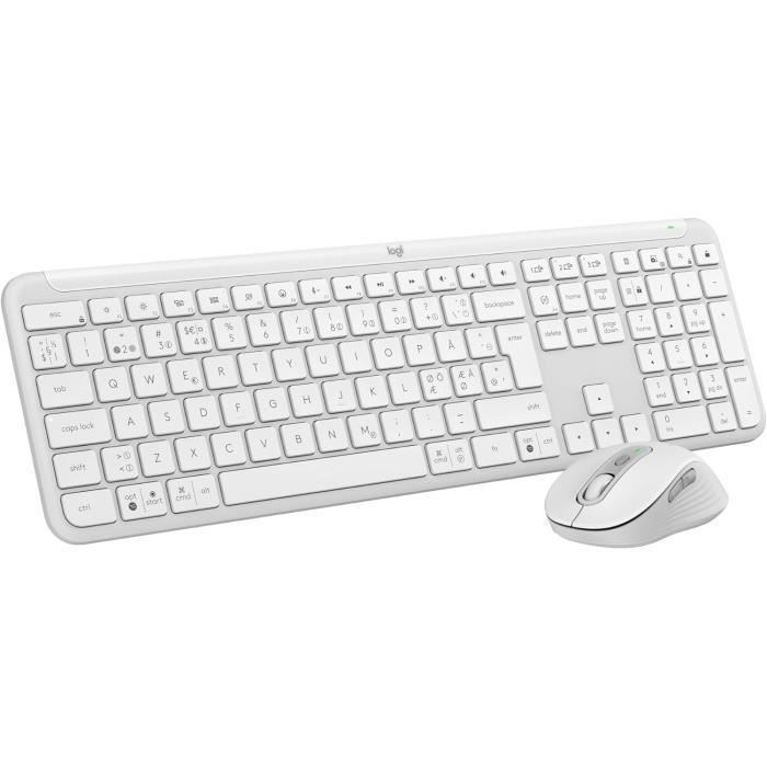Logitech Signature Slim Combo MK950 Ensemble clavier et 100% full size sans fil Bluetooth 5.1 LE QWERTY International US cassé - vue 3