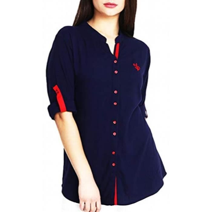 chemise bleu marine