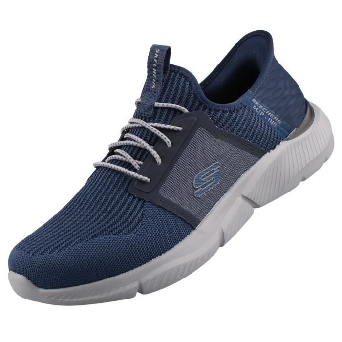 Mocassins - Skechers - 210609-NVY - Slip-in sportif en mesh - Homme - Bleu