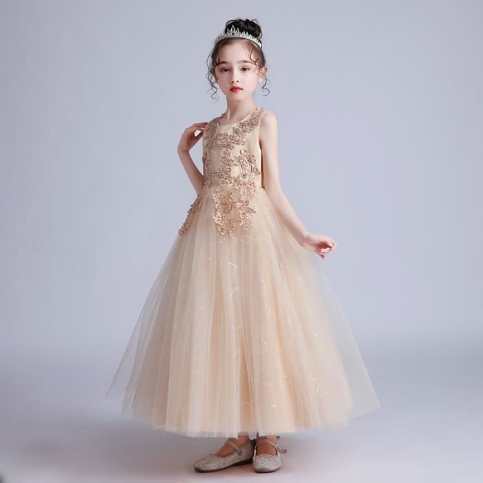Robe De Soirée Fille Taille 12 - Style A-Line Longueur Genou - Thème Vacances/Noël (Pocahontas)