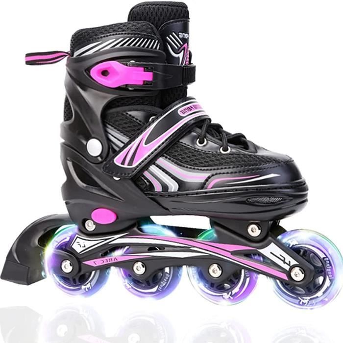 Rollers Gonex Réglables Avec Lumières - Taille 31-42 - Pour Enfants Et Ados