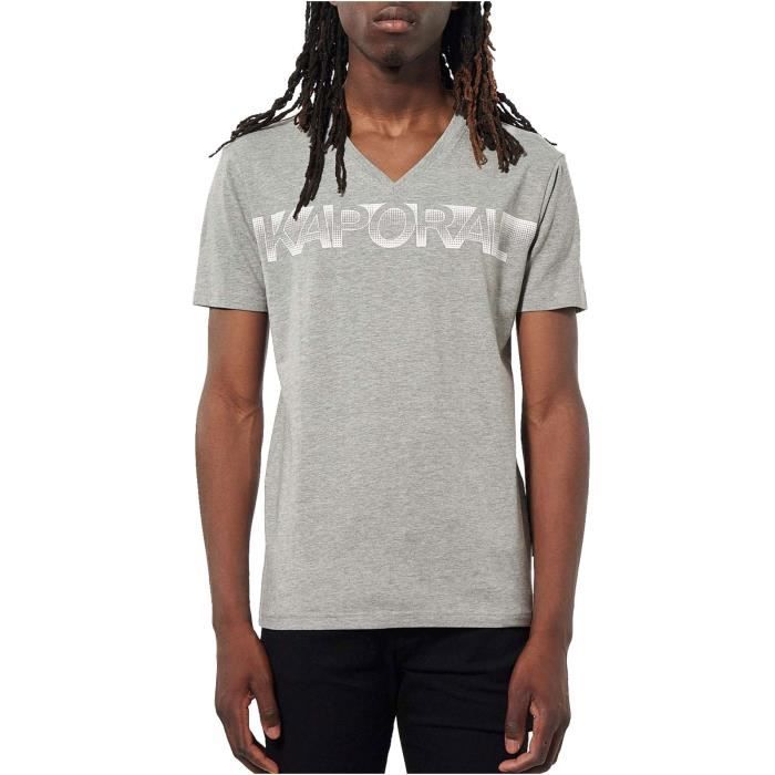 T-shirt Homme Kaporal Beige 100% Coton - Taille S, Neuf Avec étiquettes