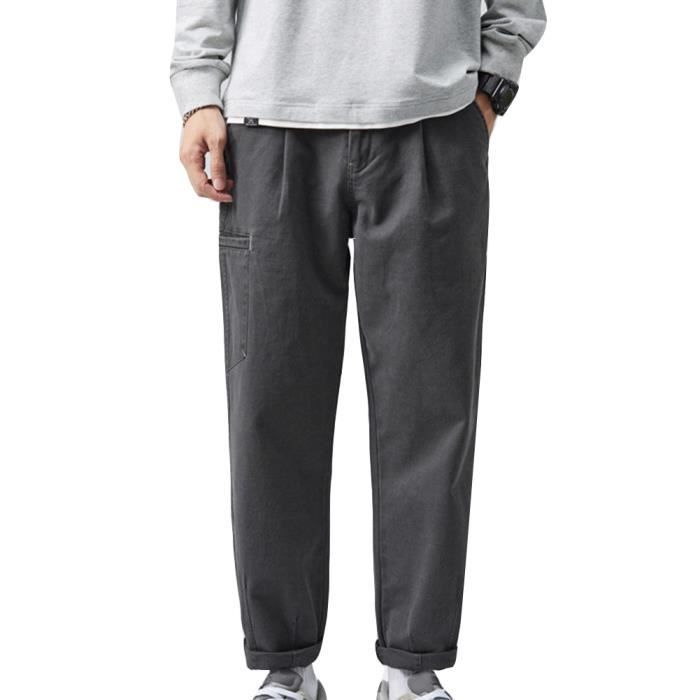 Pantalon Chino Homme - Coupe Droite Confortable Et Extensible Pour Un Style Décontracté