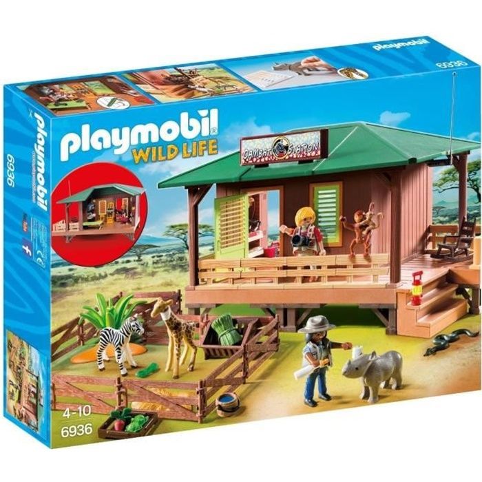 PLAYMOBIL - Centre de Soins pour Animaux de la Savane - Wild Life - Mixte -  53 pièces