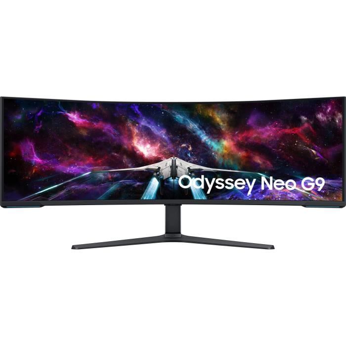 Ecran PC Gamer Incurvé - SAMSUNG - 57 - DUHD - 240Hz - Dalle VA mini led - 1ms -  Ajustable - LS57CG952NUXEN