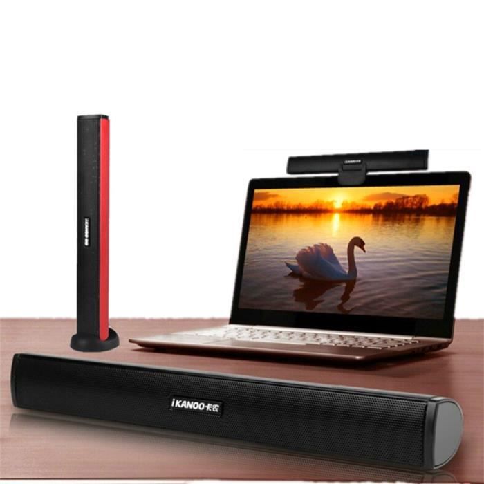 USB portable stéréo haut-parleur portable Audio Soundbar barre de son Haut-parleurs pour PC