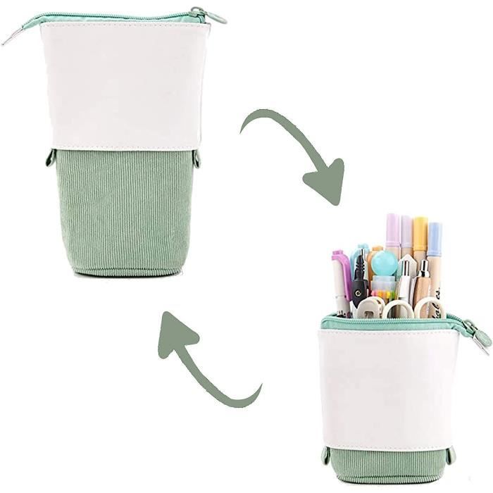 Hurasi Stand Up Pencil Case Télescopique Multifonction pop up porte