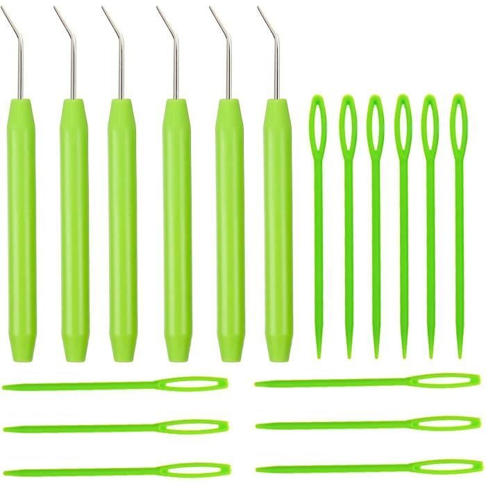 TMISHION Kit de Crochet 9Pcs Crochet Crochets 2mm-6mm Ergonomique TPR