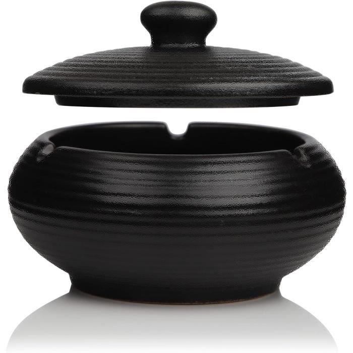 Cendrier Exterieur, Cendrier Original Avec Couvercle En Bois, Cendrier