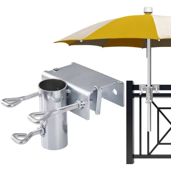 Porte-parasol En Métal - Porte-parasol Pour Balcon, Terrasse Ou Table Porte Parasol De Balcon Xl 25 38mm 01 Piece 85224814