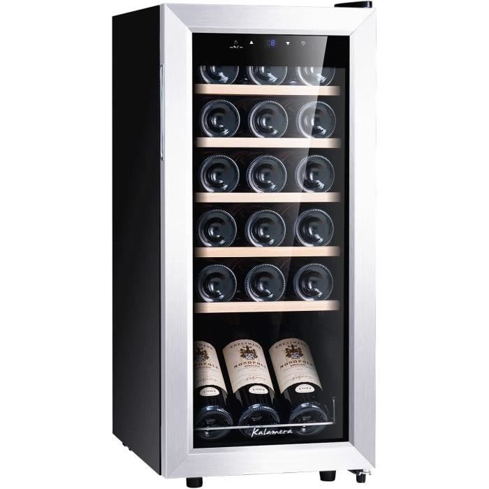 Kalamera Cave a vin, 18 bouteilles Cave à vin vieillissement, écran