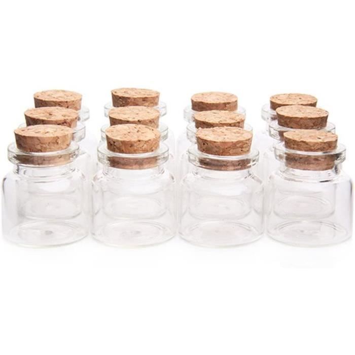 30 Mini Bocaux En Verre Avec Tranches De Fruits - Accessoires Maison De Poupée 1:12/1:6, Argile Et Verre
