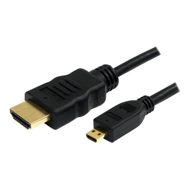 STARTECH.COM Câble HDMI haute vitesse avec Ethernet - HDMI vers HDMI Micro - M/M - 50 cm - Noir