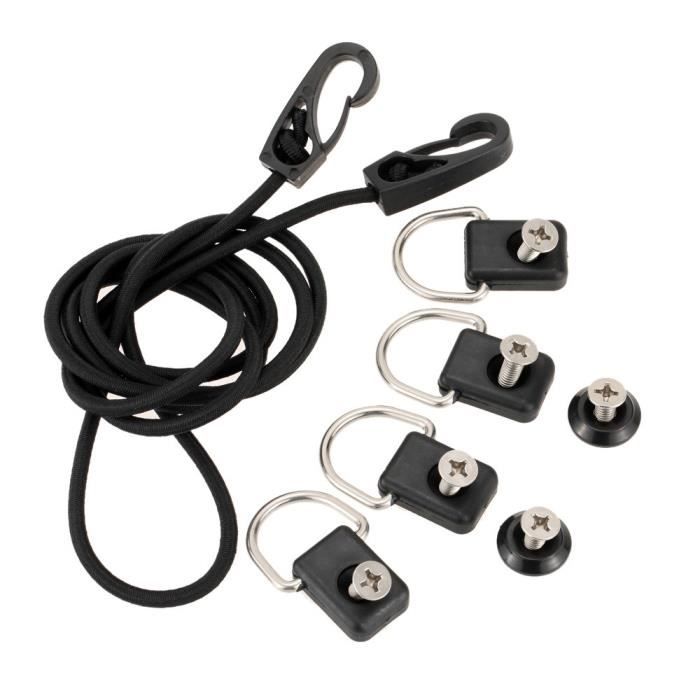 HAPPY-6pcs Support Boucle De Cordes Élastiques Pour Bateaux Canoë Kayak Marin - Sport