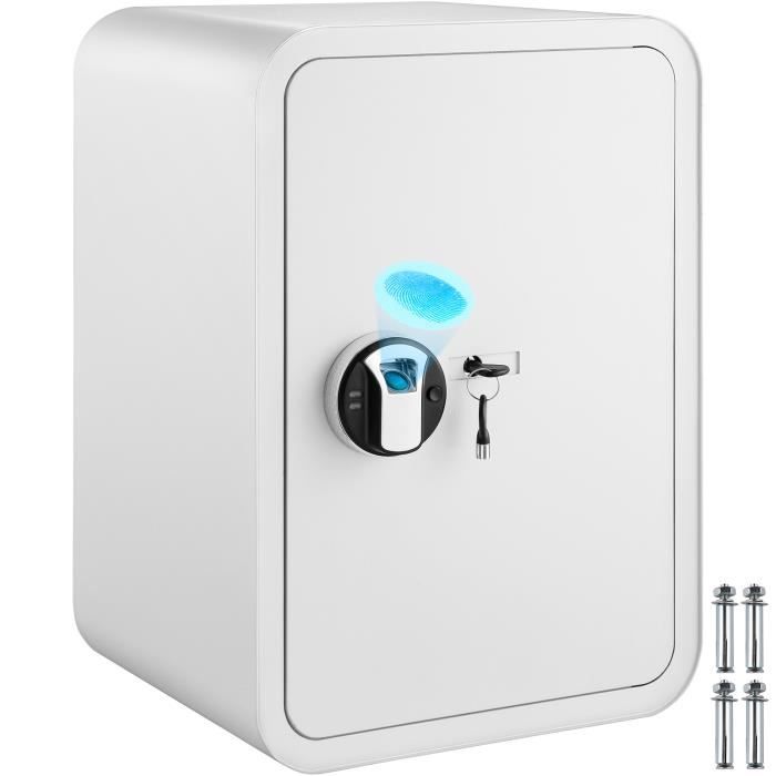 Coffre-fort Arregui D-HC/0 Blanc 5L - Serrure à Clé, Acier Renforcé 4mm - Fixation Murale Facile