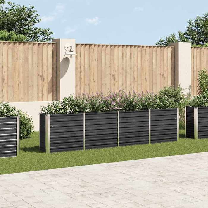 vidaXL Jardinière Acier Galvanisé - vue 10