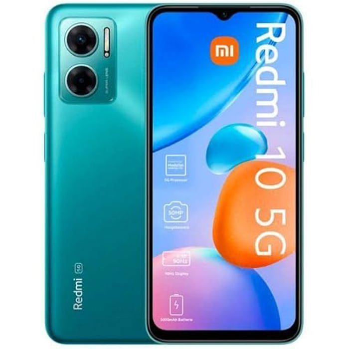 Xiaomi Redmi 10 5G 128 Go/4 Go RAM Dual SIM Vert Aurore