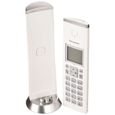 Téléphone résidentiel sans fil avec répondeur - PANASONIC KX-TGK220 - Blanc - ID d'appelant - Mains libres-1