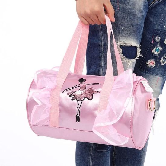 Sac De Danse Classique Pour Fille - Sac à Bandoulière Oxford Rose, Portable Pour Chaussures Et Tenue De Ballet