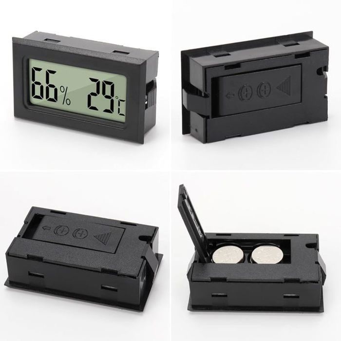 Mini Thermomètre Intérieur Avec Smiley Thermomètre Hygromètre