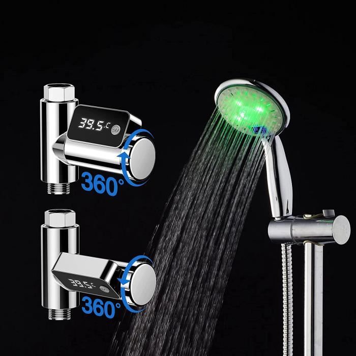 Thermomètre De Bain Bébé En Forme De Canard - Flottant, écran LED Tactile, Pour 0-6 Ans