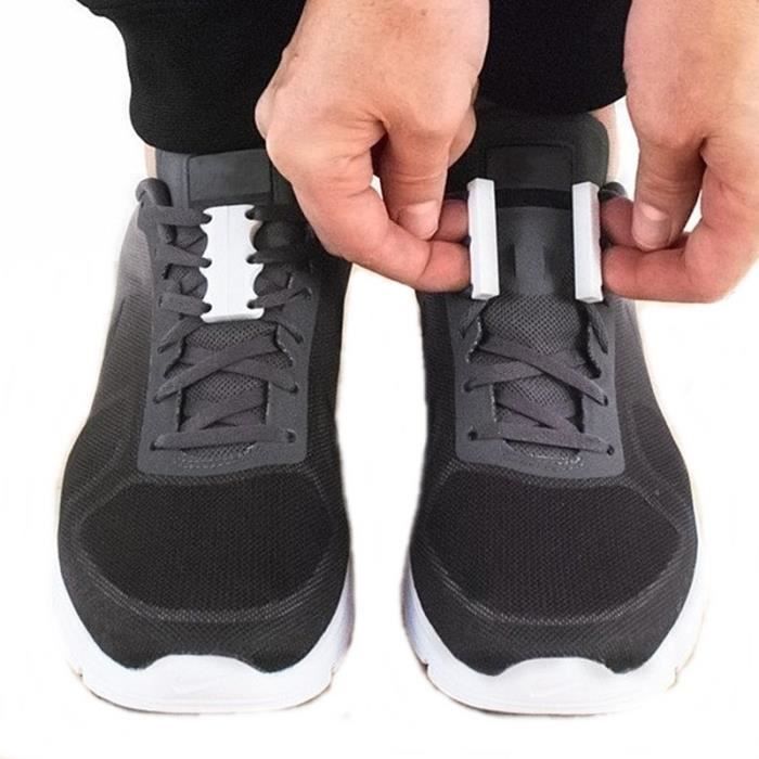 Valeur blanche Lacets a fermeture magnetique pour chaussures systeme de lacage magique sans attache nouvea Cdiscount Chaussures
