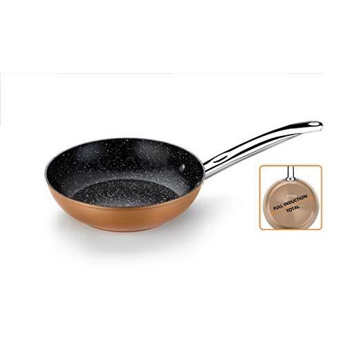 Lot 2 Poêles MONIX Copper 20 Cm + 24 Cm - Aluminium Forgé Antiadhésif Induction