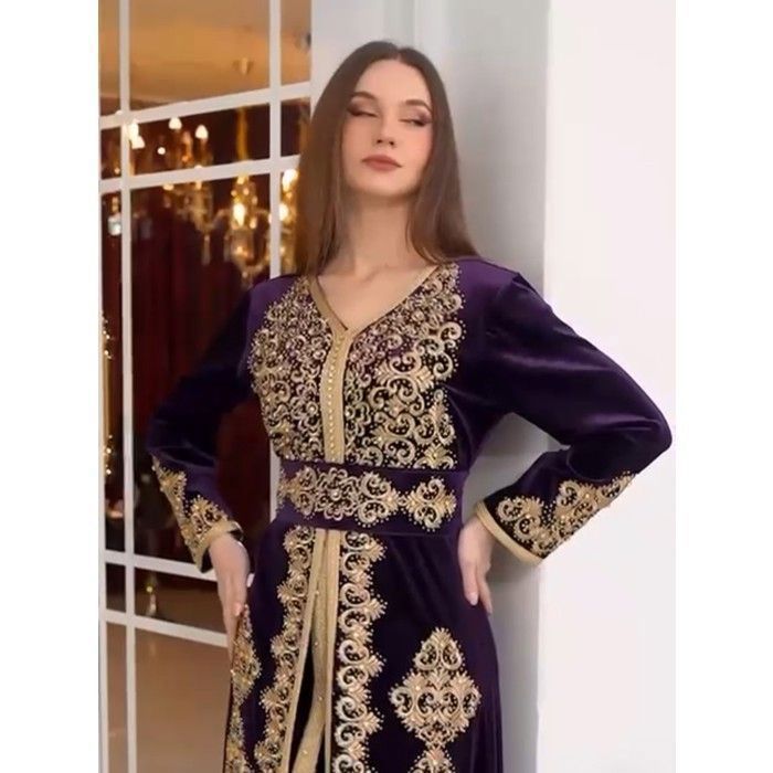 Caftan hotsell velour bleu