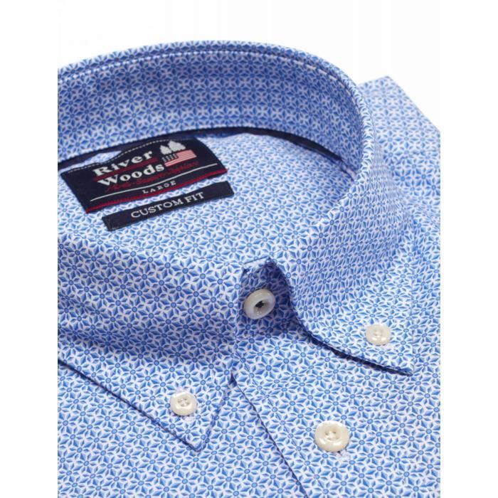Chemise bleue à manches longues
