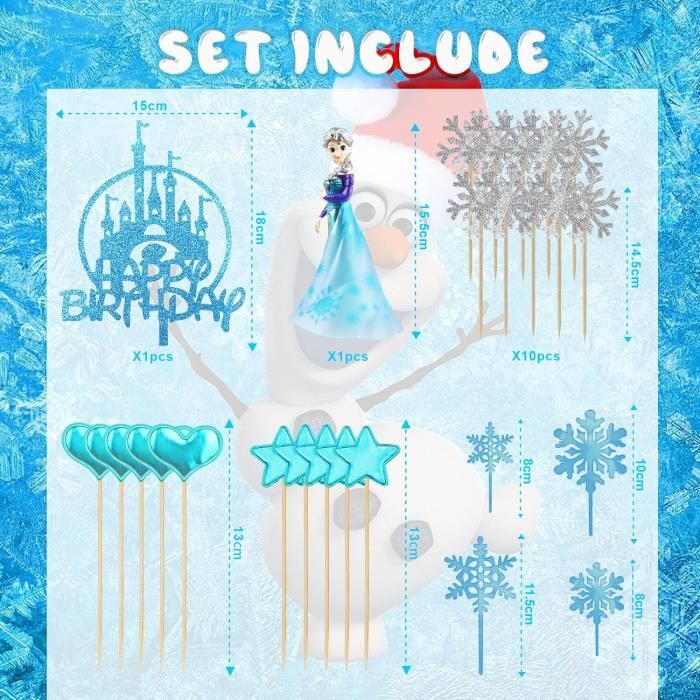 17 Accessoires De Gâteau – Blocs De Construction Décoratifs En Papier, Fête D’anniversaire Enfant