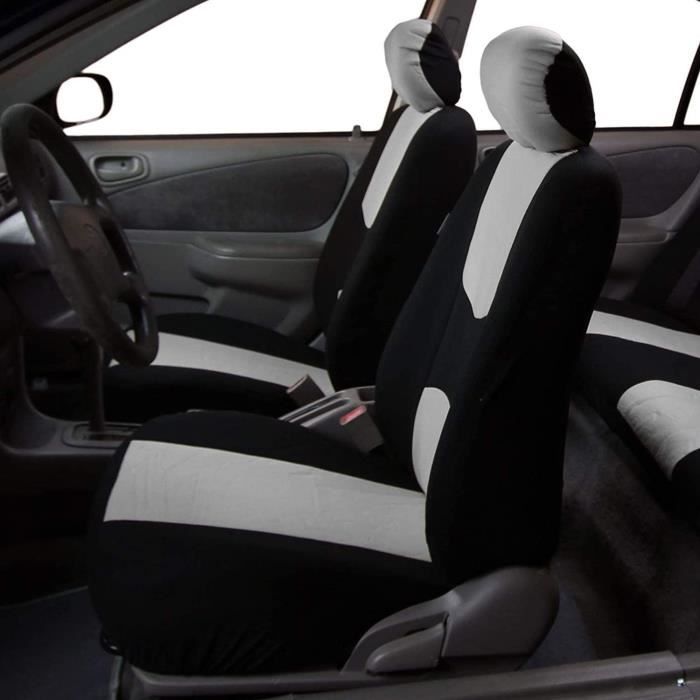 Housses De Siège Auto Universelles - Protection Imperméable Antidérapante - Tissu éponge Confortable - Gris Ou Noir