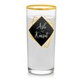 Verre à eau,Coffret en bois de série spéciale dorée de 200 ml,2 verres de raki,verre à boisson - Type Glass - 101-200ml-2