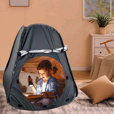 Tente Sensorielle Occultante Pop Up Enfant - Tente Calme Intérieur Avec Porte Oxford