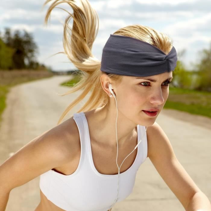 Sports Yoga Bandeau Stretch Hairband Running Élastique Bande De Cheveux F