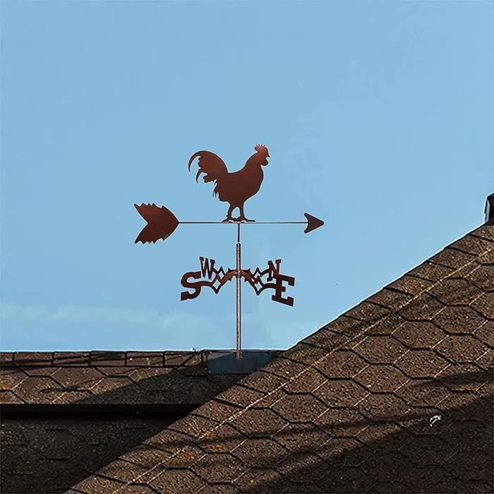 INDICATEUR DE GIROUETTE Montage sur le toit Direction du vent Coq  Modélisation EUR 31,36 - PicClick FR