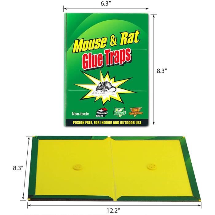 Lot de 5 Pièges - Attrape Rats et Souris Ultra Collant - New 2022 -  Technique Professionnelle - Plaques Glue 35g - Non Toxiqu[A384] - Cdiscount  Jardin