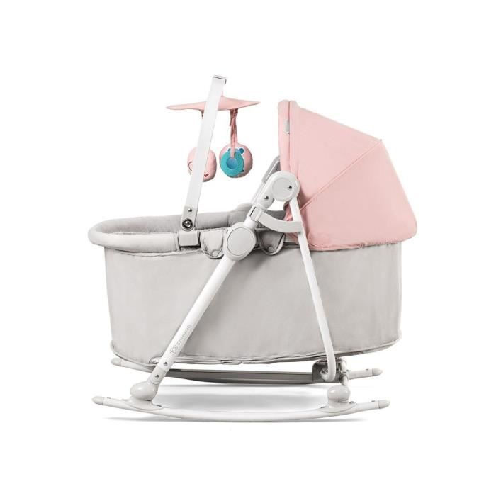 Balancelle bébé Kinderkraft pas cher : Berceau 5 en 1 Kinderkraft Unimo pink