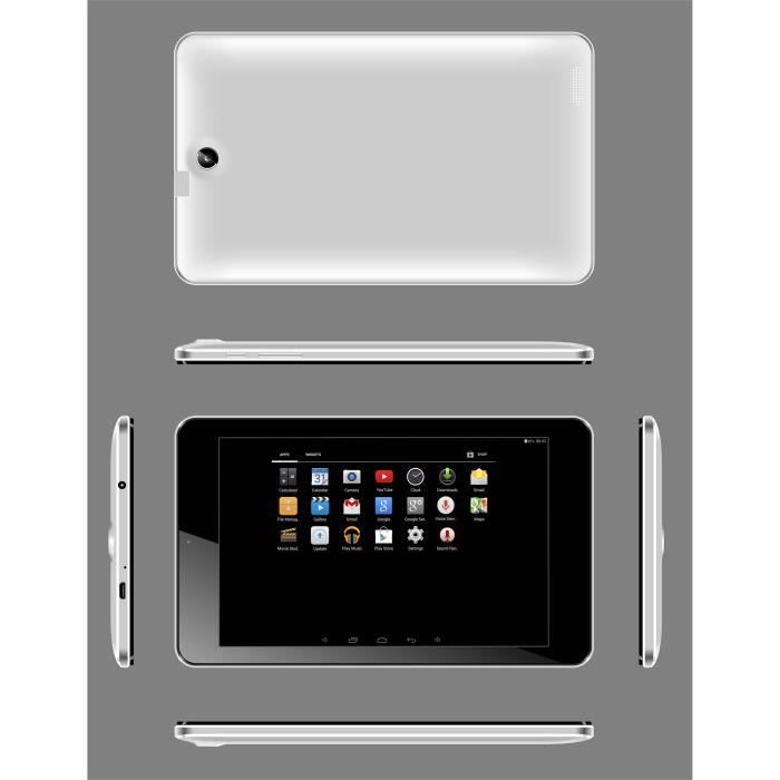 Tablette Tactile 3g 7' Android Jellybean Double Sim Cœurs Mini