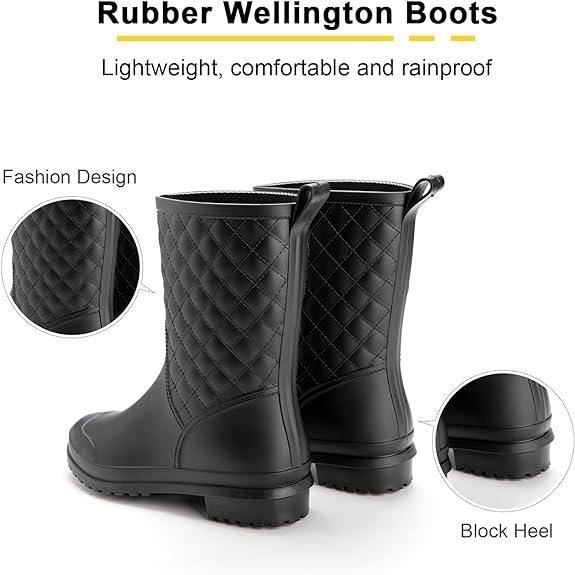 Bottines sales plastique noir