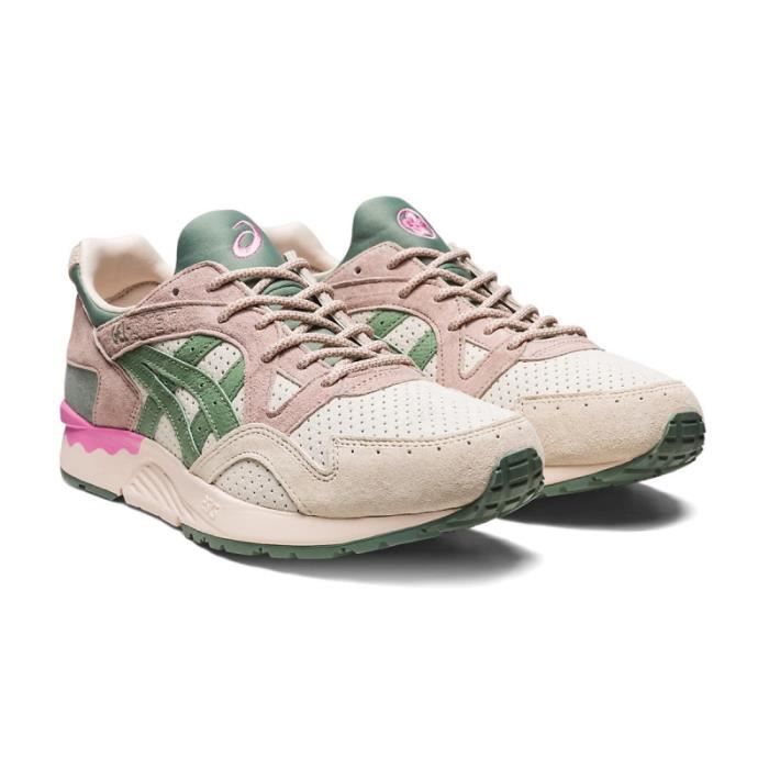 Basket Asics GEL LYTE V Blanc Rose Vert R f. 1201A822 102