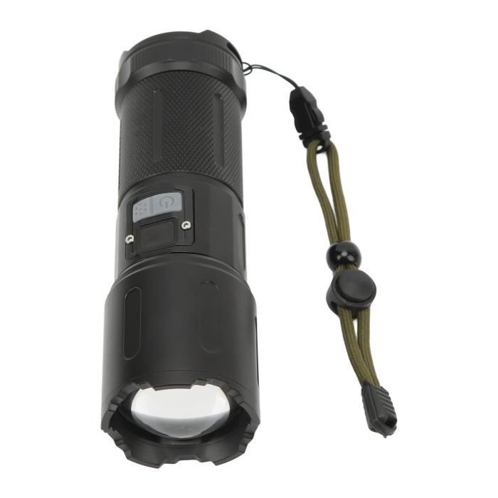 Mini Lampe De Poche Puissante Type-c Rechargeable Batterie Torche Lampe