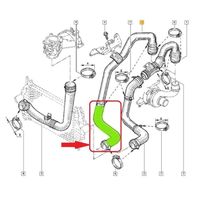 Tuyau De Turbo Compatible Renault Laguna II 1.9 DCi & Espace IV - Référence 7700116005
