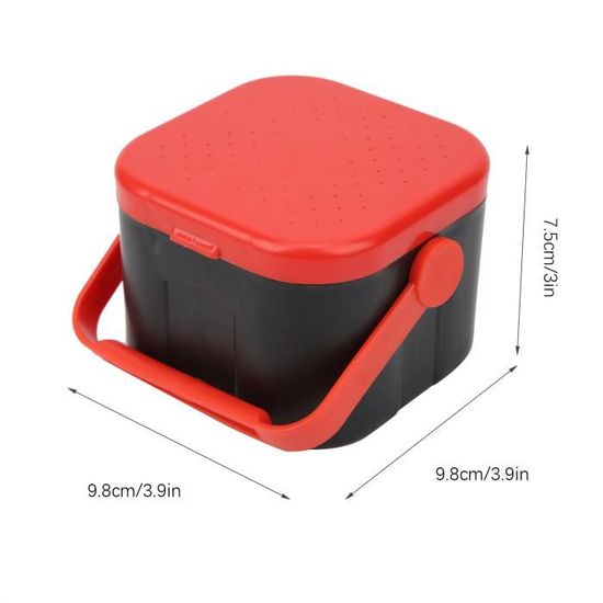 Outdoor engins de pêche appâts Boîte de conservation en plastique double face 14 Grille Appât Box UK