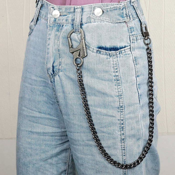 Jean Rock Chaîne De Portefeuille Style Jean Accessoire Vêtement