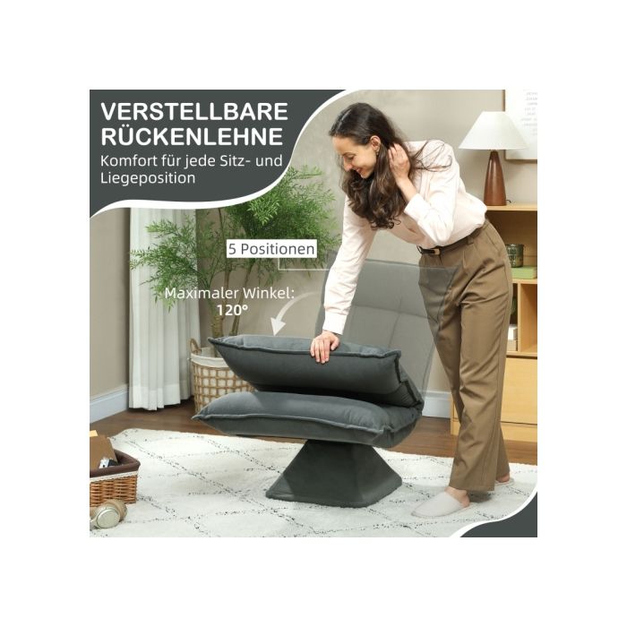 Fauteuil de Sol SucceBuy avec Dossier, 6 Positions Réglables, Siège Fauteuil de Sol SucceBuy avec Dossier, 6 Positions Réglables, Siège