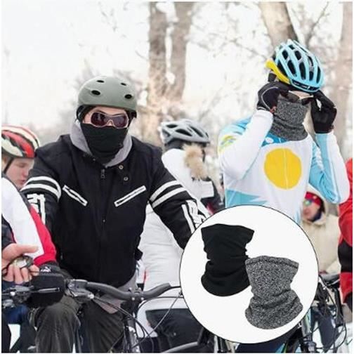 Lot De 2 Tours De Cou Polaire Hiver - Multifonction : Cache-cou, Cagoule, Bandeau - Pour Ski, Running, Moto