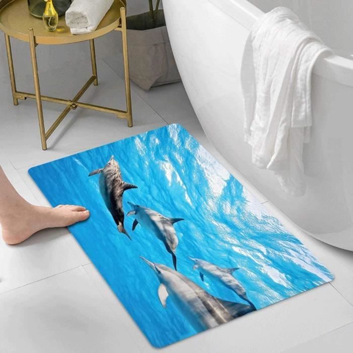 Tapis de bain antidérapant,dauphin, photographie sous-marine de dauphins na,tapis  de douche tapis salle de bain, wc, toilette, so - Cdiscount Puériculture &  Eveil bébé