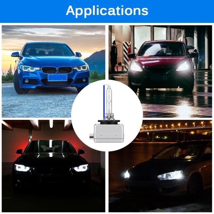 2 Ampoules D1S Xénon 35W – Pour KIA Sorento II – Phare Blanc – Compatible Multi Références – Neuf