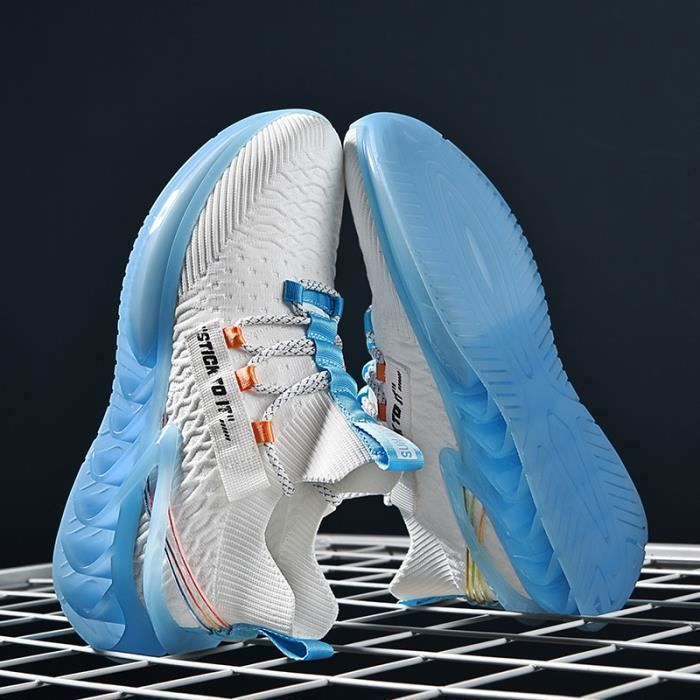 Chaussures Homme Basket Homme Chaussure en maille respirante Blanc