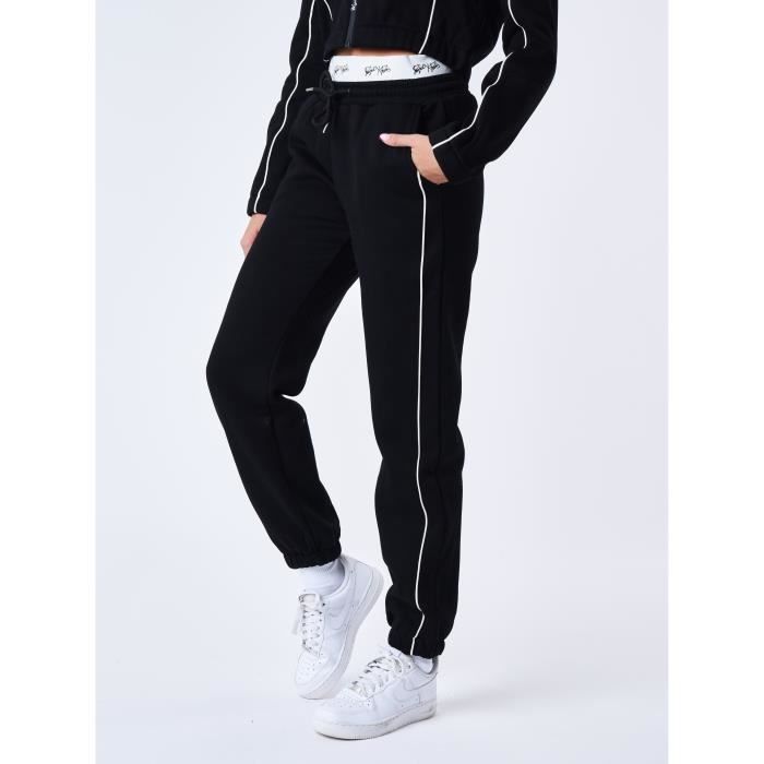 Bas de Jogging Femme PROJECT X PARIS Noir Bande lastique